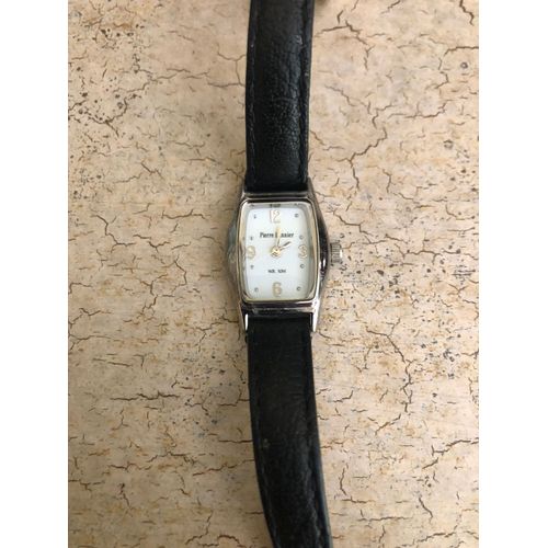 Montre Femme Pierre Lanier - Bracelet Cuir Noir