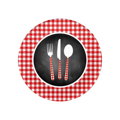 Set De 10 Assiettes En Carton Menu Du Jour