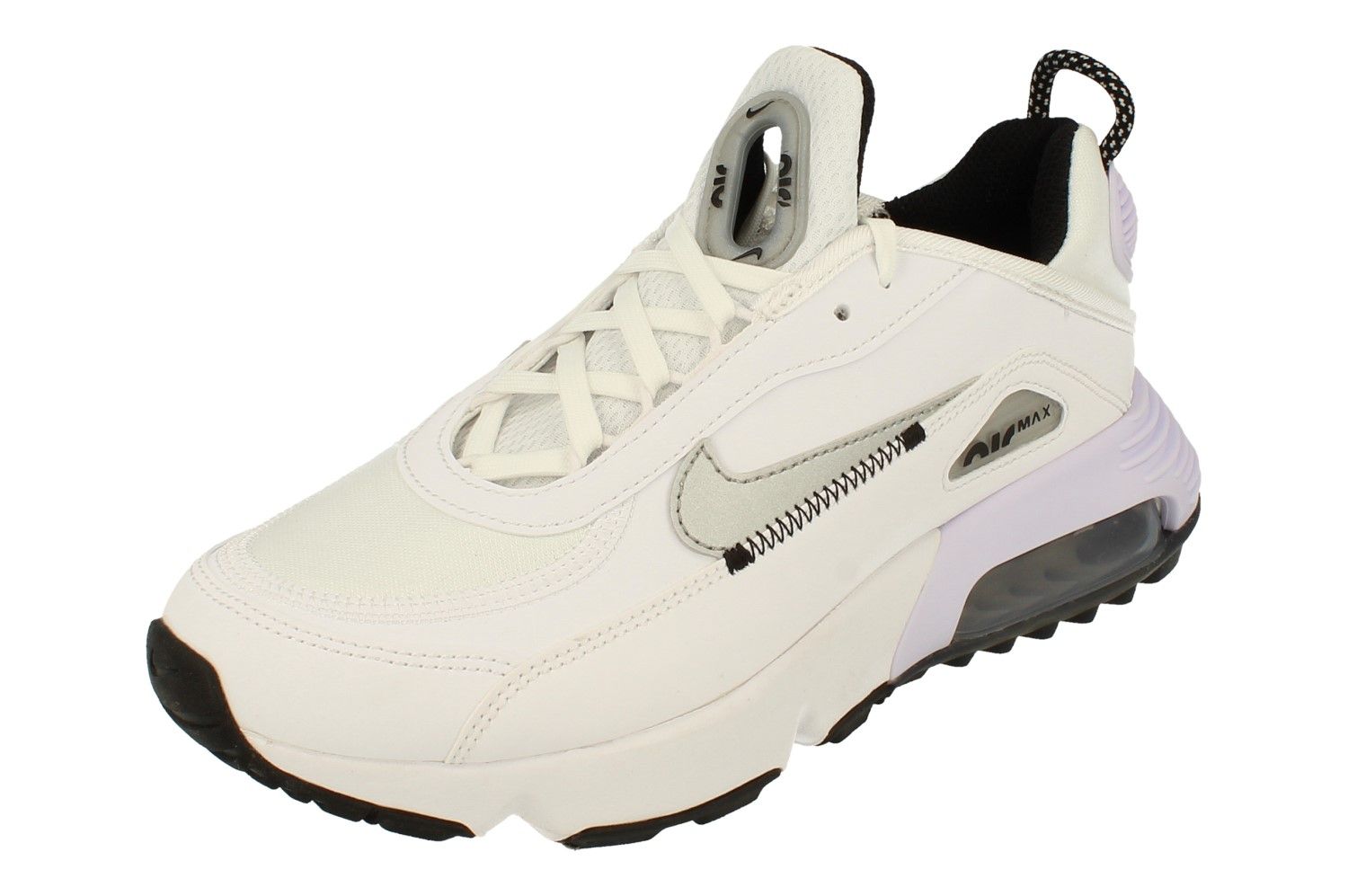 air max 270 react gs trainers white white metallic silver white
