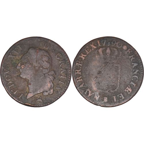 France - 1791 - Louis Xvi - Sol À L'écu - Atelier De Rouen (B) - Rare R - Fm01a7