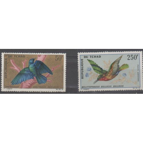 Tchad Timbres Les Oiseaux 1967