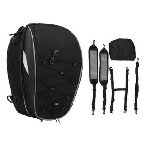 Sac De Selle De Moto, Sac À Dos Multifonctionnel Étanche Pour Casque Qp3561