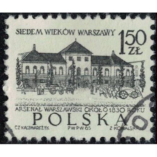 Pologne 1965 Oblitéré Used Sept Siècles De Varsovie Arsenal Y&t Pl 1454 Su