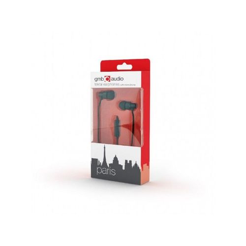 GMB Ecouteurs intra auriculaires filaires avec microphone - Noir - MHS-EP-CDG-B