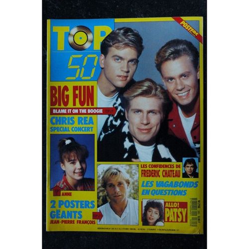 Top 50 205 1990 Big Fun Chris Rea Patsy Les Vagabonds Frédéric Chateau Mel & Kim Worlds Apart Simply Red