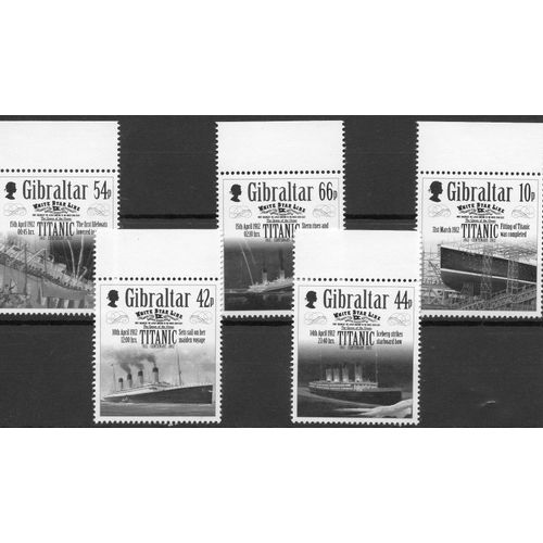 Gibraltar Timbres Le Titanic 2012