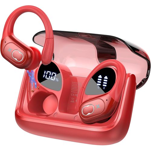 2025 Ecouteurs Bluetooth Sans Fil Sport, 75Hrs couteurs Bluetooth 5.4 Avec 3D Hifi Stro, 4 Enc Rduction De Bruit Mics, Oreillette Sans Fil Avec Affichage Led, Casque Running Ip[ECO5240563]