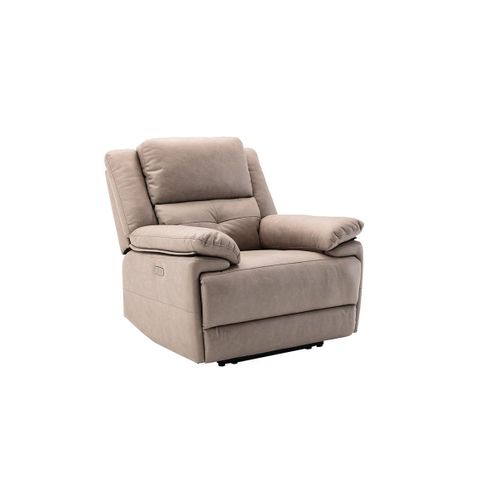 Fauteuil Relax Électrique En Tissu Taupe Dolene