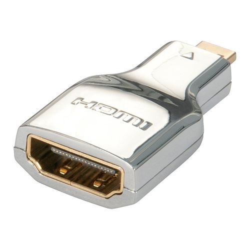 Lindy CROMO - Adaptateur HDMI - 19 pin micro HDMI Type D mâle pour HDMI femelle - blindé