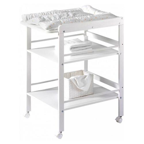 Table Langer 2 Tagres Pin Massif Blanc Wrap L 72 X H 91 X P 57 Cm