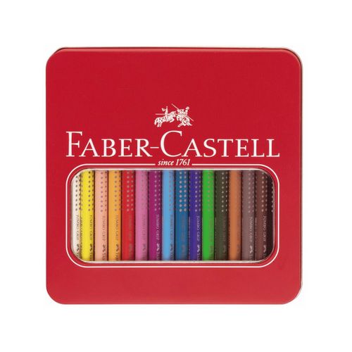 Faber-Castell - Jumbo Grip Colour Pencils Tin - 16 Pc (110916)