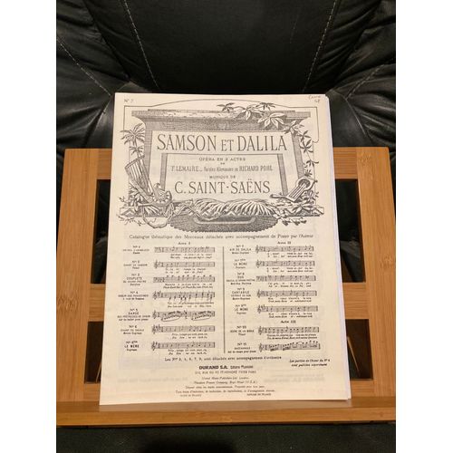 Camille Saint-Saens Samson Et Dalila Air N°7 Mezzo-Soprano Partition Ed. Durand