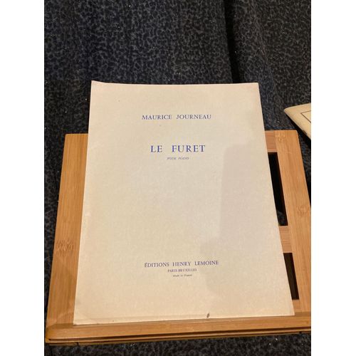 Maurice Journeau Le Furet Pour Piano Partition Éditions Lemoine