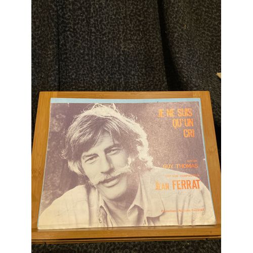 Jean Ferrat Je Ne Suis Qu'un Cri Partition Chant Piano Ed. Alleluia