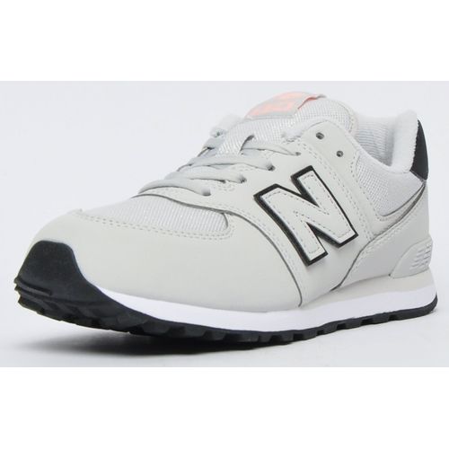 New Balance Filles 574 Junior Baskets Basses Lacets De Ville Mode Chaussures Gris