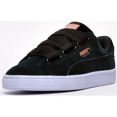 Puma Cuir Suédé Heart Vr Baskets Basses De Ville Chaussures Mode Cuir Suédé Noir