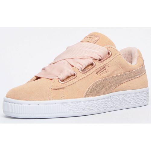 Puma Cuir Suédé Heart Lunalux Baskets Basses De Ville Chaussures Mode Cuir Suédé Rose