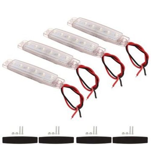Feu De Position Latéral Led Pc, 4 Pièces, Lumière Vive, Étanche, Résistant Qp21276
