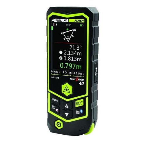 Télémètre laser 60 m FLASH POINT2POINT 60 61260 Metrica