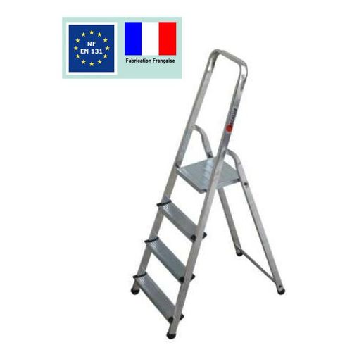 Escabeau ménager de sécurité Aluminium 4 marches Hauteur 2,77 m ALUMIXTE Escalux