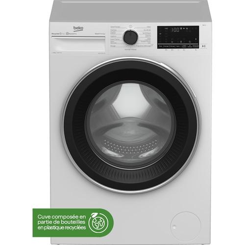 Lave linge hublot BEKO B3WFT5104110W SteamCure