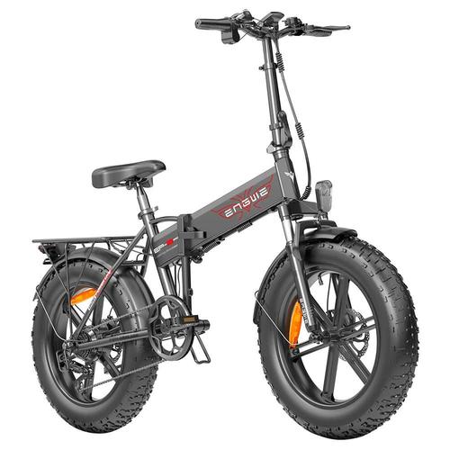 Engwe Ep-2 Pro 2022 Version 750w Moteur Pliant Fat Tire Vélo Électrique 48v 13ah Batterie 35km/H 100km Shimano 7 Vitesses Frein À Disque Mécanique Étanche - Noir