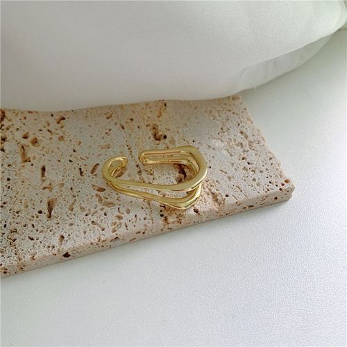 Manchette D'oreille En Métal Pour Femmes, Double Couche, Clip D'oreille Irrégulier, Simple, Sans Piercing, Bijoux, Cadeaux, 2022