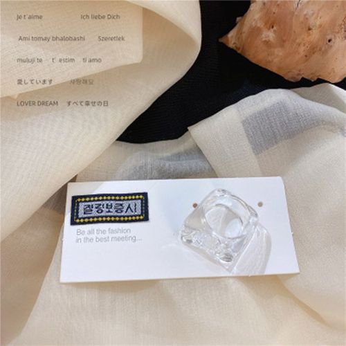 Bagues Vintage En Résine Bonbon Transparente Pour Femmes, Bijoux Géométriques Irréguliers, Tendance, Cadeaux À La Mode, Nouvelle Collection 2020