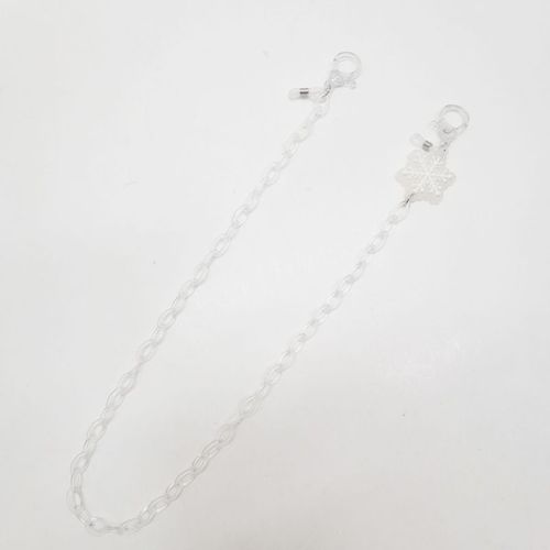 Porte-Masque En Acrylique Pour Enfants, Chaîne De Masques, Dessin Animé Créatif, Flocon De Neige Coloré, Support De Corde, Accessoires De Lunettes Antidérapants Pour Enfants Étudiants