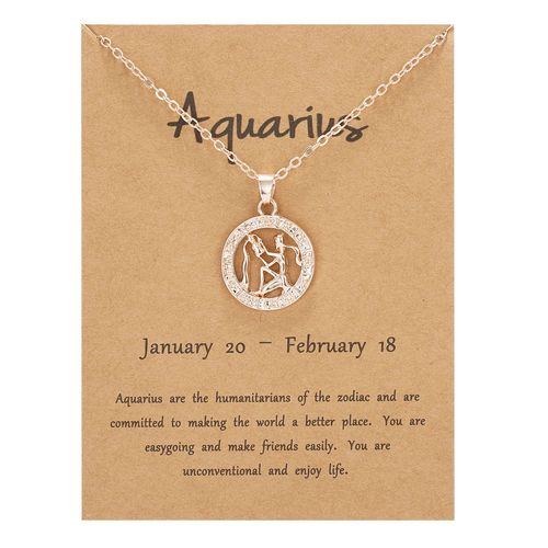 Collier Constellation Animal Pour Femmes, Pendentif Signe Du Zodiaque, En Or Rose, À La Mode, En Carton, Étoile, Scorpion, Bijoux
