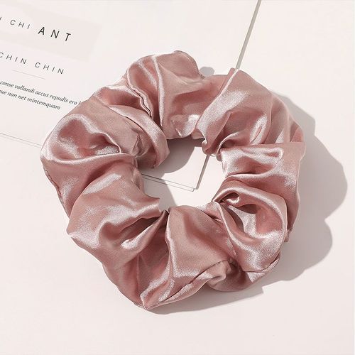 Chouchous En Satin Soyeux Pour Femmes Et Filles, Élastique Extensible, Simple, Élégant, Pour Queue De Cheval