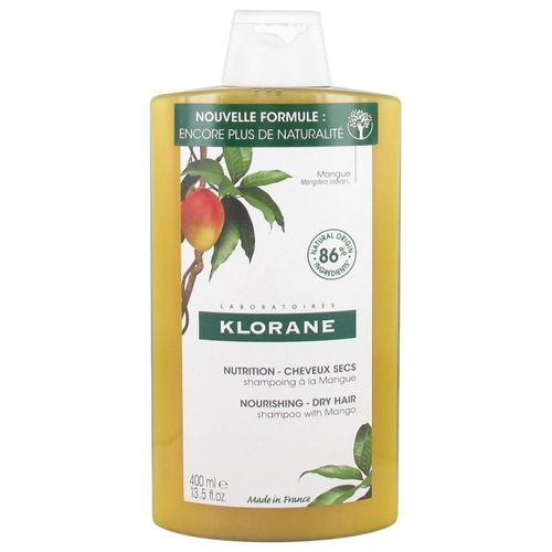 Klorane Shampooing À La Mangue Nutrition Cheveux Secs 400ml 