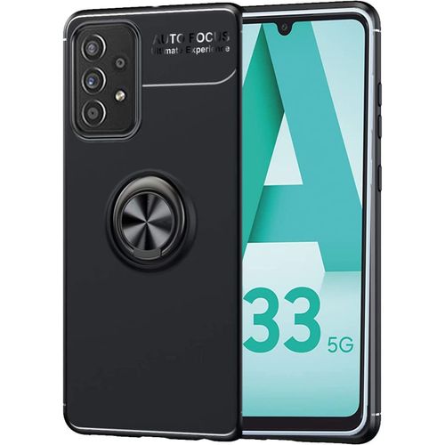 Pack Coque Magnétique Aimantée Housse Protection Samsung Galaxy A33 5g Avec Support Stand Voiture Magnétique À Grille D'aération Universel Sans Fil - Accessoires Pochette