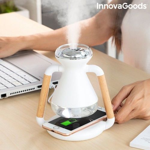 Humidificateur Diffuseur d'Ar?mes et Chargeur Sans Fil 3 en 1 Misvolt InnovaGoods