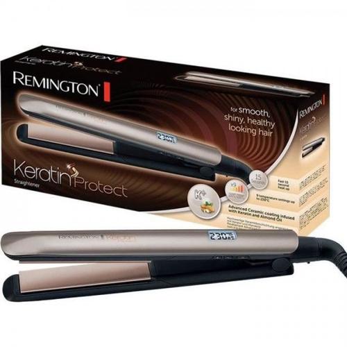 Fer A Lisser Remington S8540 Fer A Lisser, Lisseur Keratin Protect, Plaques Flottantes Advanced Ceramic, Soin Kératine Huile D'amande