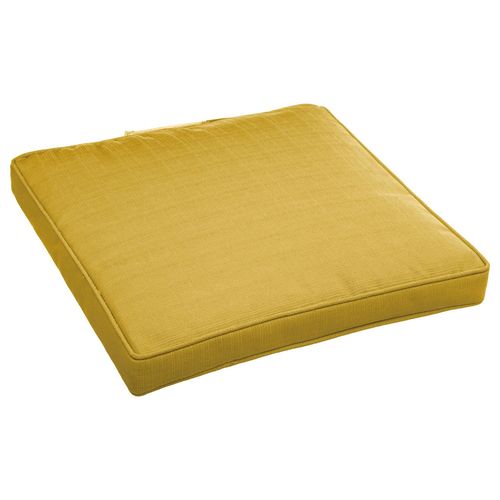 Galette De Chaise D'extérieur À Scratch Korai - 40 X 40 Cm - Jaune Moutarde