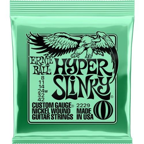 Ernie Ball 2229 - Jeu De Cordes Guitare Électrique Hyper Slinky - 08-42