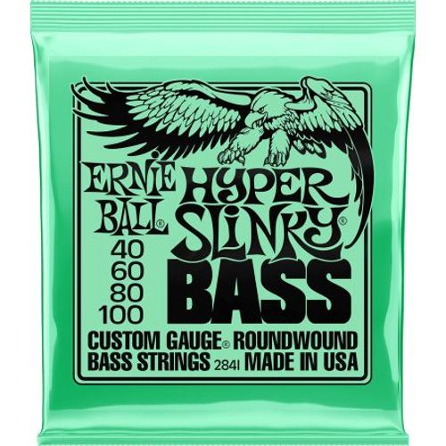 Ernie Ball 2841 - Jeu Cordes Basse Électrique Hyper Slinky - 40-100