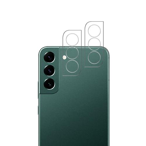 Lot / Pack De 2 Protection Objectif Caméra Arrière En Verre Trempé Pour Samsung Galaxy S22 5g 6.1" 9h Haute Définition Transparent