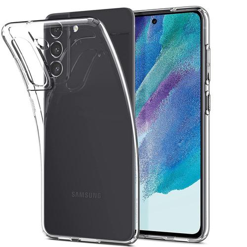 Coque Silicone Pour Samsung Galaxy S21 Fe 5g 6.4" Gel Ultraslim Et Ajustement Parfait - Transparent