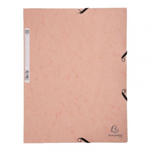 Chemise À Élastique 3 Rabats - A4 - Corail - Exacompta