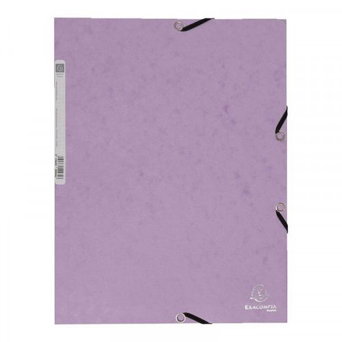 Chemise À Élastique 3 Rabats - A4 - Mauve - Exacompta
