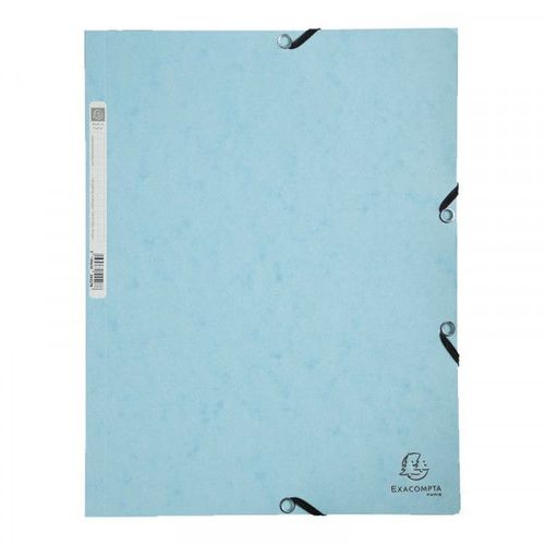 Chemise À Élastique 3 Rabats - A4 - Bleu Pastel - Exacompta
