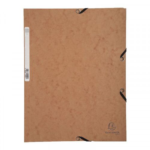 Chemise À Élastique 3 Rabats - A4 - Marron Tabac - Exacompta