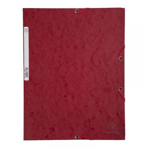 Chemise À Élastique 3 Rabats - A4 - Rouge Cerise - Exacompta