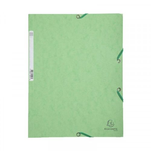 Chemise À Élastique 3 Rabats - A4 - Vert Tilleul - Exacompta