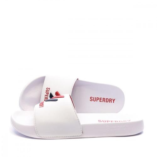 Claquettes Blanches Homme Superdry Cores Slide