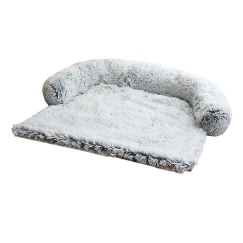 Tachiuwa Oreiller De Matelas De Lit Pour Animaux De Compagnie En Peluche Douce Et Respirant Pour Chats, Chiens, Petits, Moyens Et Grands Animaux De Compagnie M Gris