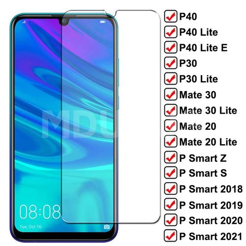 Protecteur D'écran 9h, Film En Verre Trempé Pour Huawei P Smart Z S 2019 2021 Mate 30 20 10 Lite P30 P40 Lite E