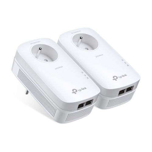 TP-Link Powerline AV2000 - Kit d'adaptation pour courant porteur - GigE, HomePlug AV (HPAV), HomePlug AV (HPAV) 2.0, IEEE 1901 - Branchement mural (pack de 2)